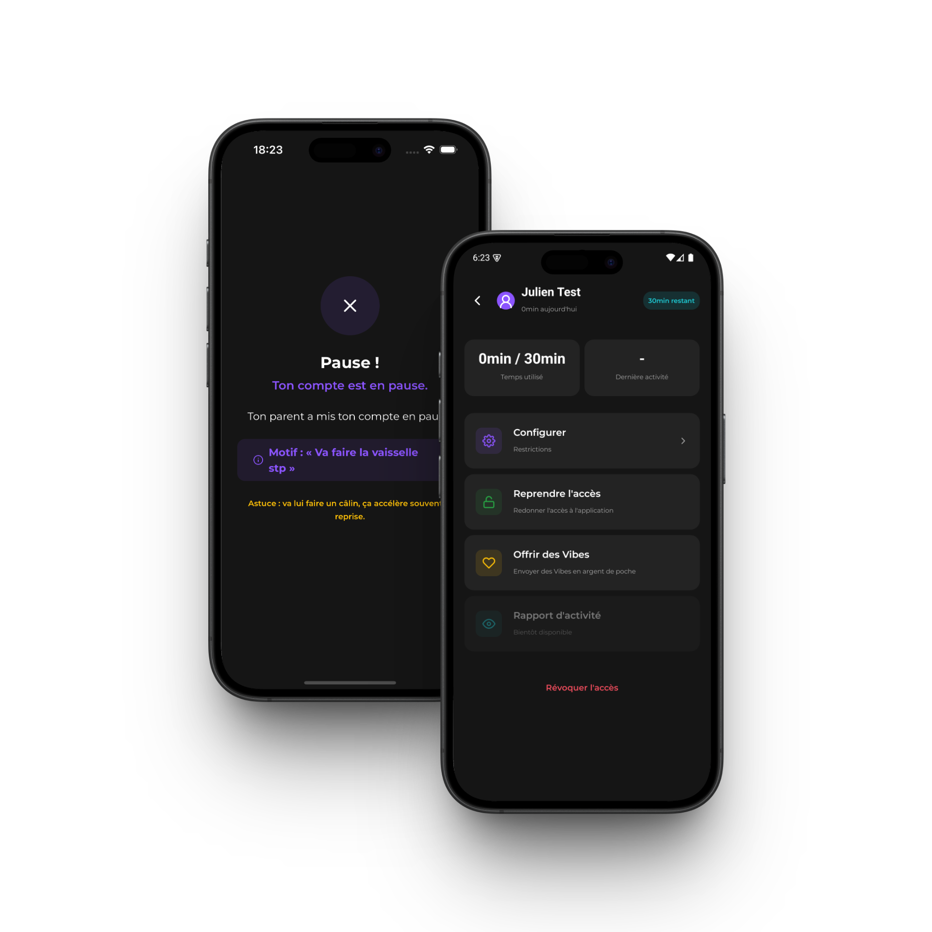 WonderLive - Controle parental